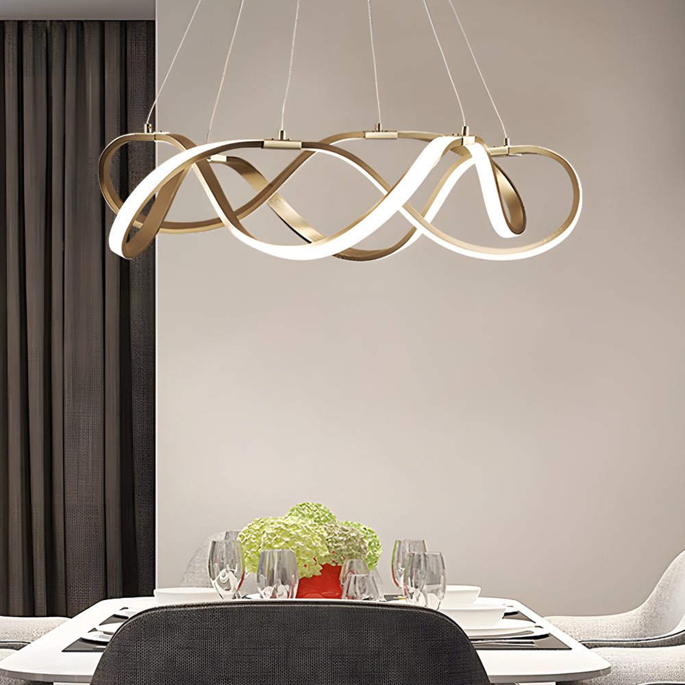 WINTERBOURNE GOLDEN CIRCLE LED CHANDELIER
