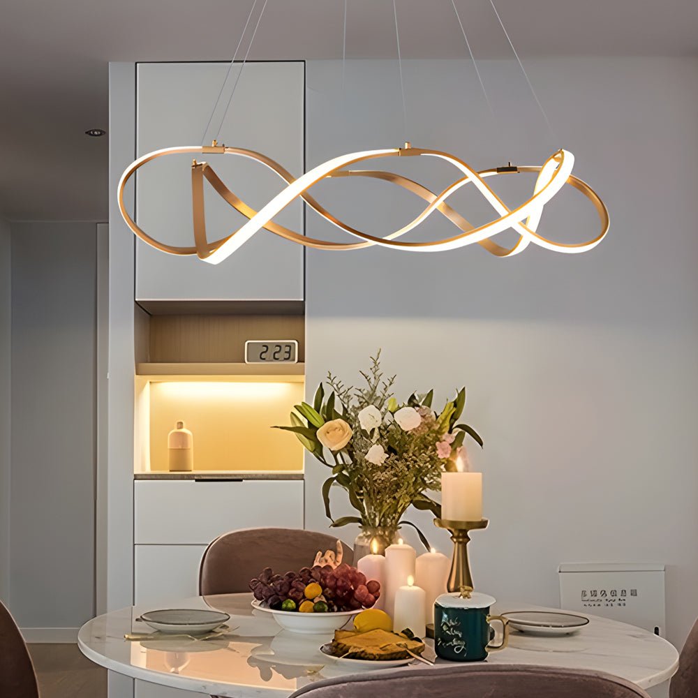 WINTERBOURNE GOLDEN CIRCLE LED CHANDELIER