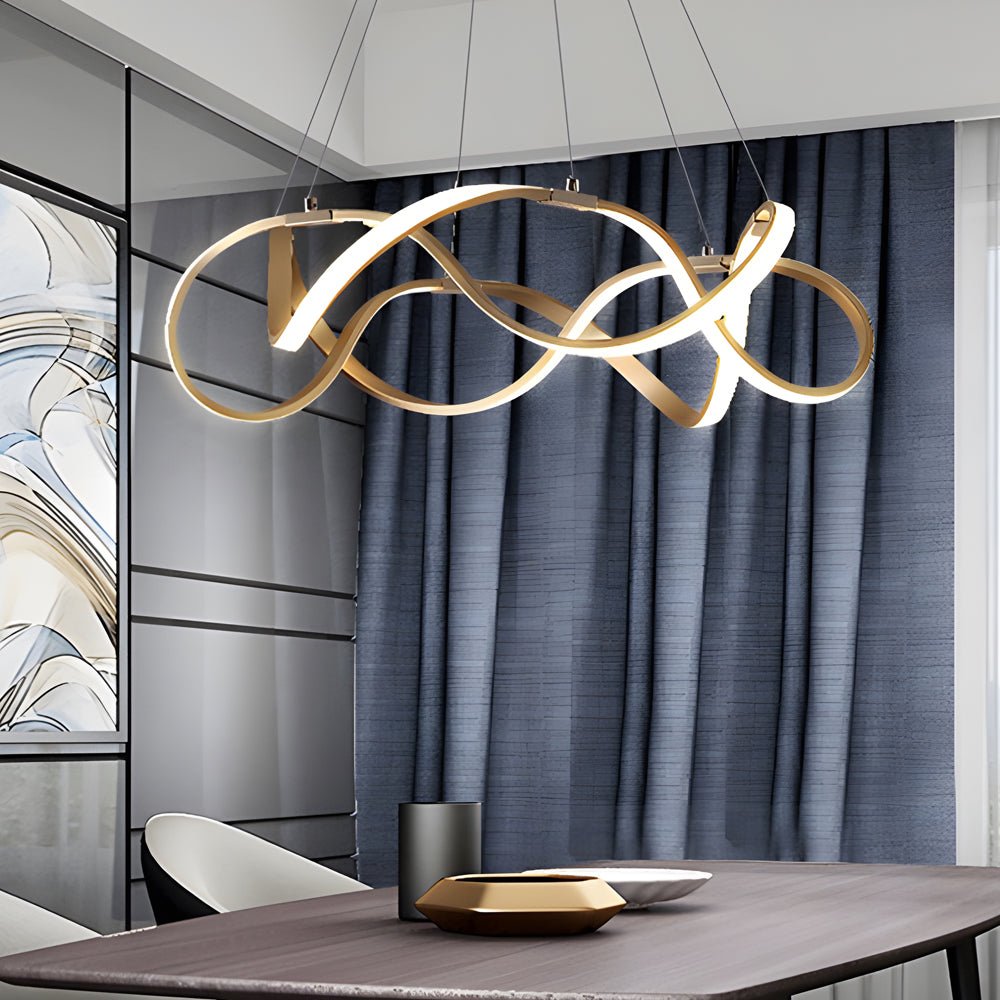 WINTERBOURNE GOLDEN CIRCLE LED CHANDELIER