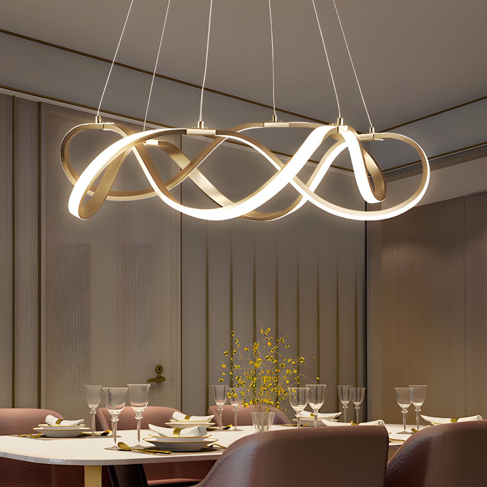 WINTERBOURNE GOLDEN CIRCLE LED CHANDELIER