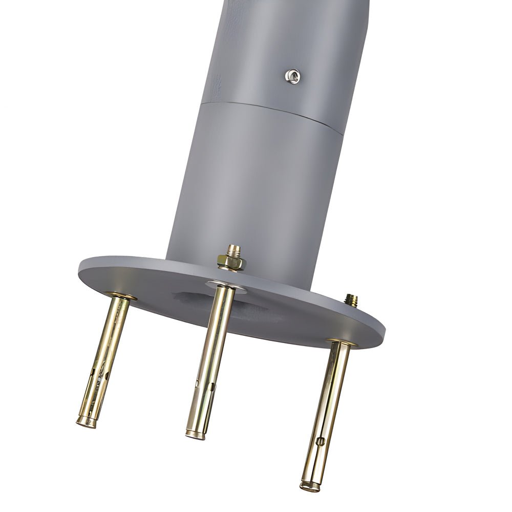 WINTHORPE SOLAR-POWERED ROUNDED POST LANTERN WITH DUAL MOTION DETECTION