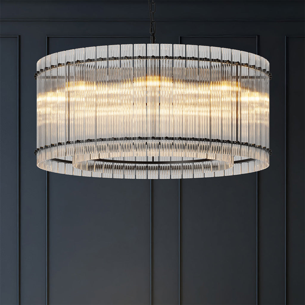 WINDSOR GLASS DOME IRON CEILING LANTERN