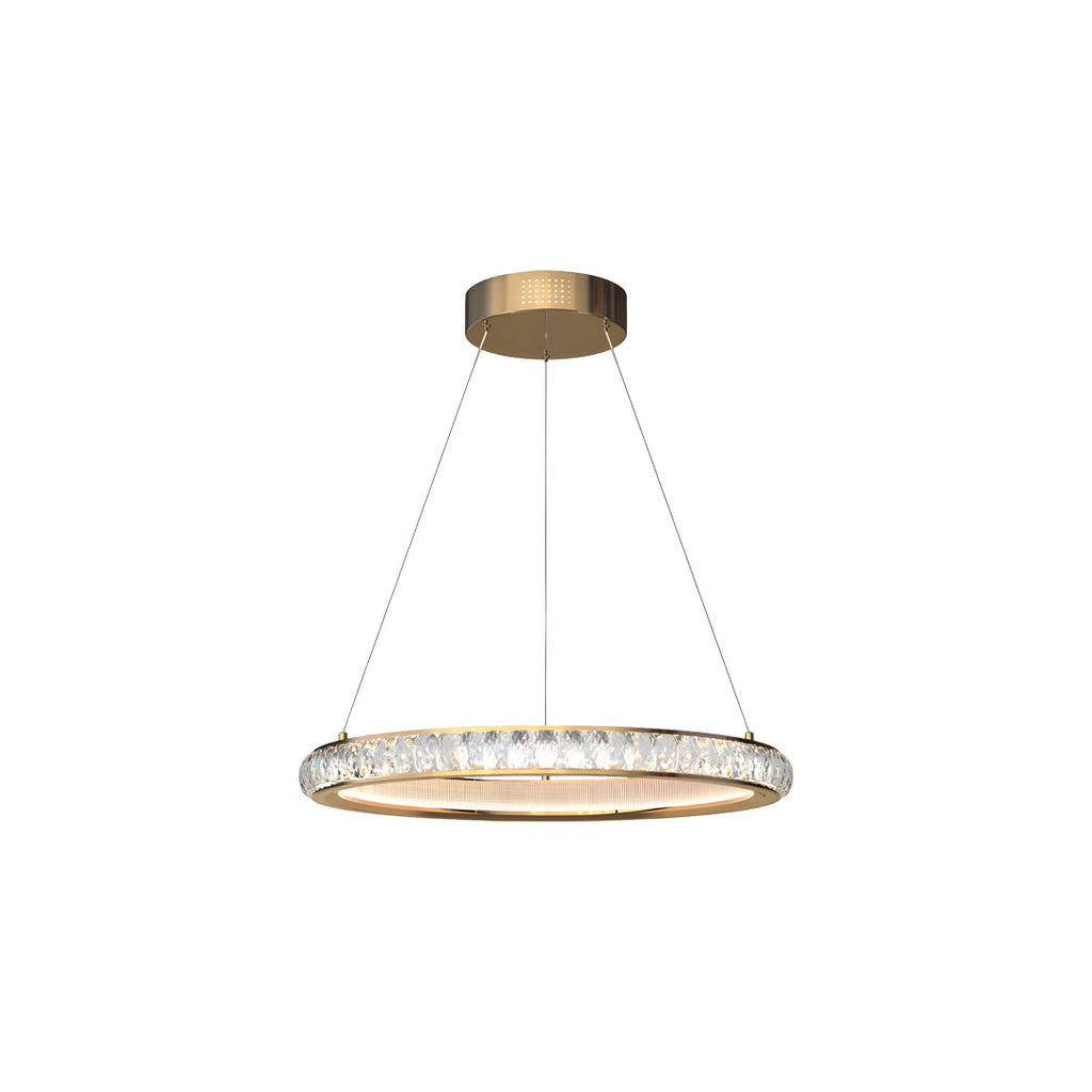 VERITY GILDED CRYSTAL ORB CEILING LUMINAIRE