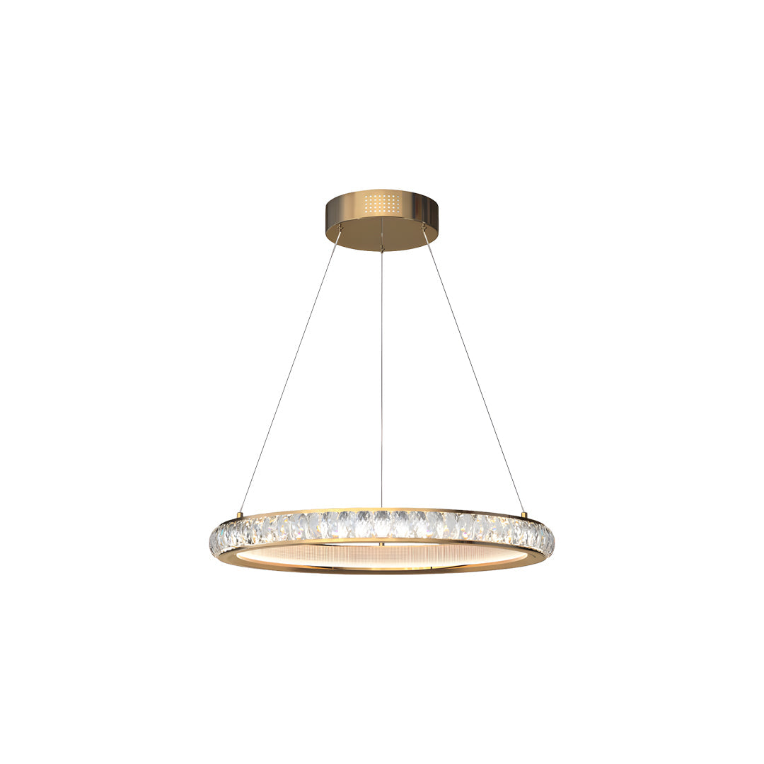 VERITY GILDED CRYSTAL ORB CEILING LUMINAIRE