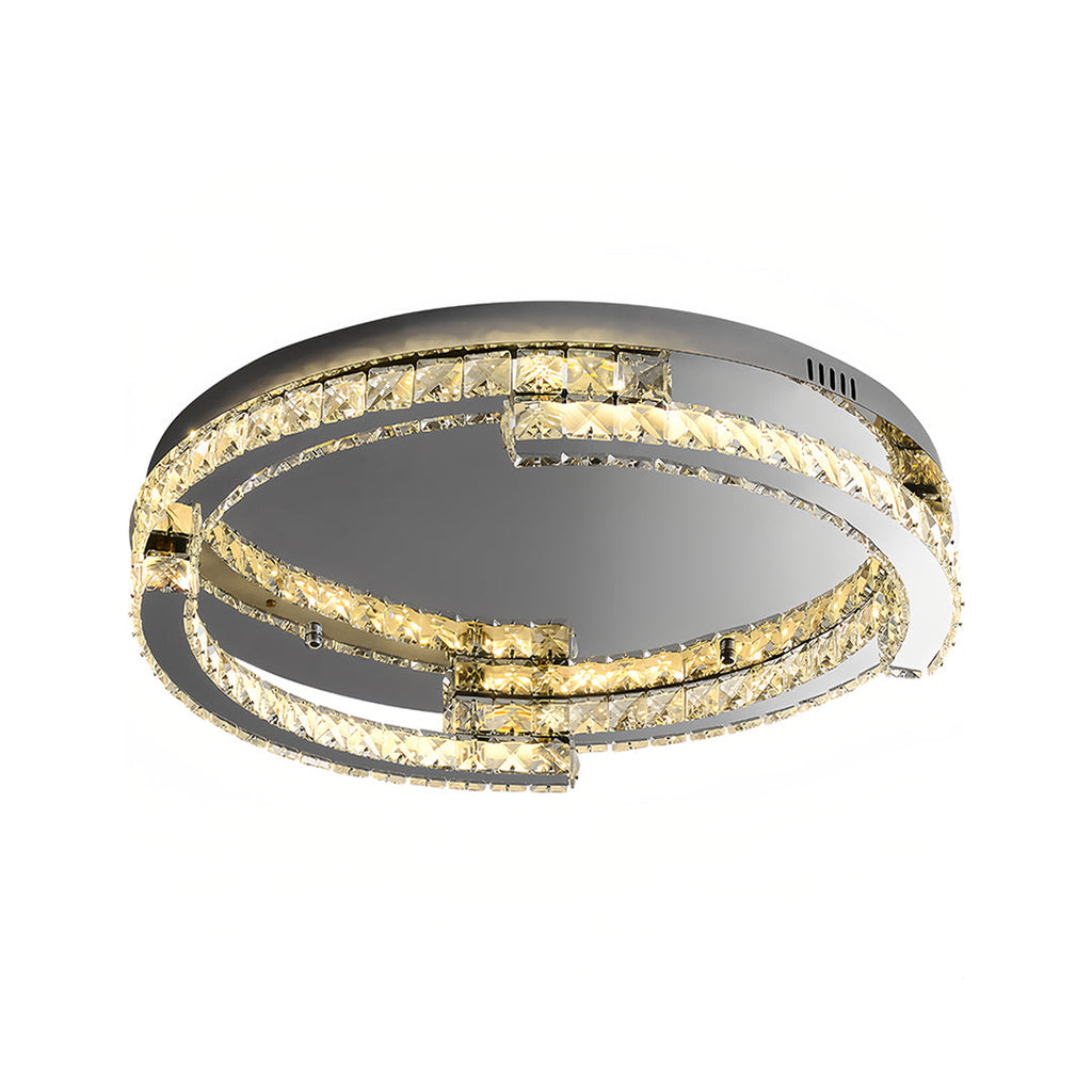 WINTHORPE CRYSTAL EMBELLISHED LED CEILING DISK LIGHT