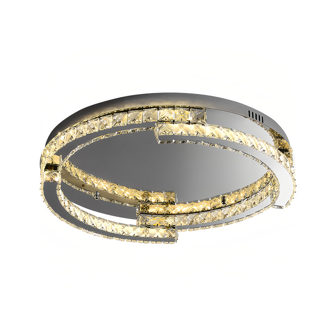 WINTHORPE CRYSTAL EMBELLISHED LED CEILING DISK LIGHT