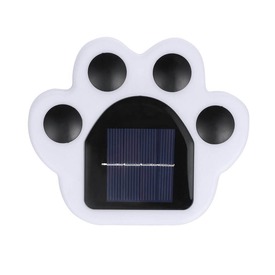 WHITBY STONEWASHED PAWPRINT SOLAR STEP ILLUMINATORS