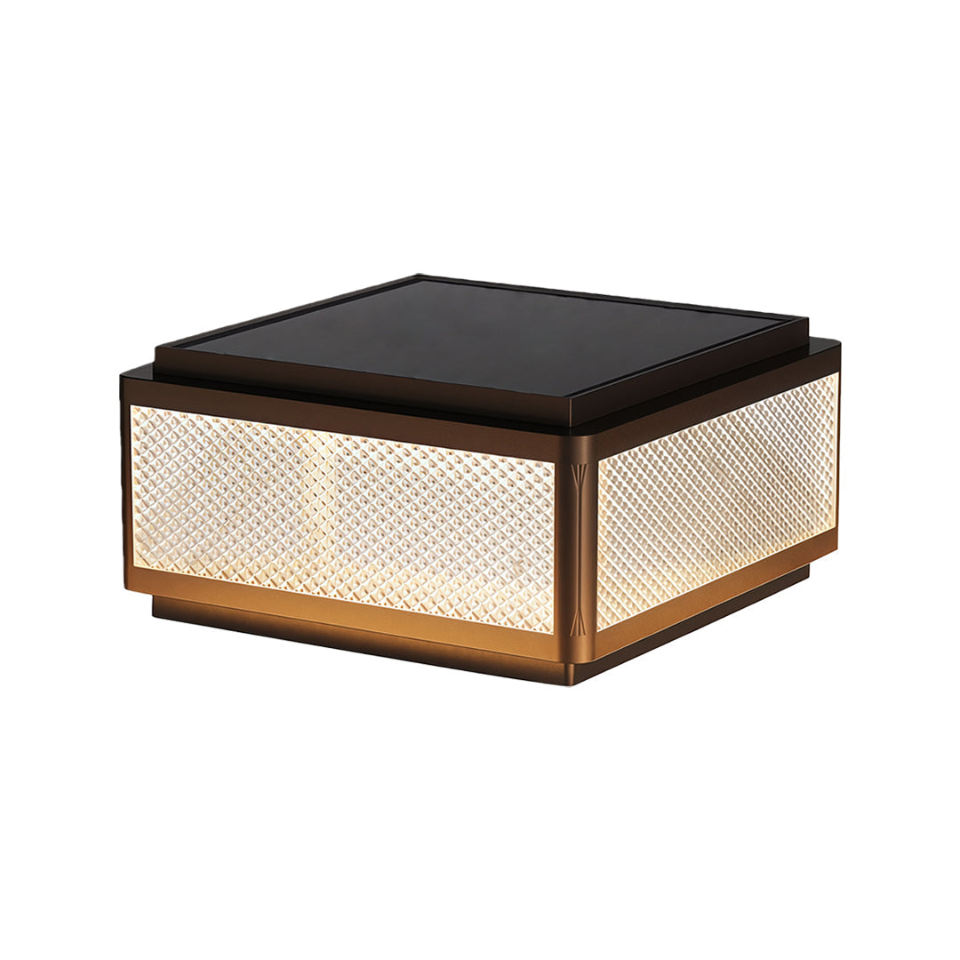 WINCHESTER SQUARE OUTDOOR PILLAR LANTERN - WATER-RESISTANT ILLUMINATION