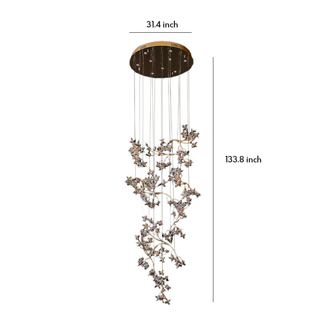 THORNBURY CRYSTAL SPIRAL CEILING LANTERN