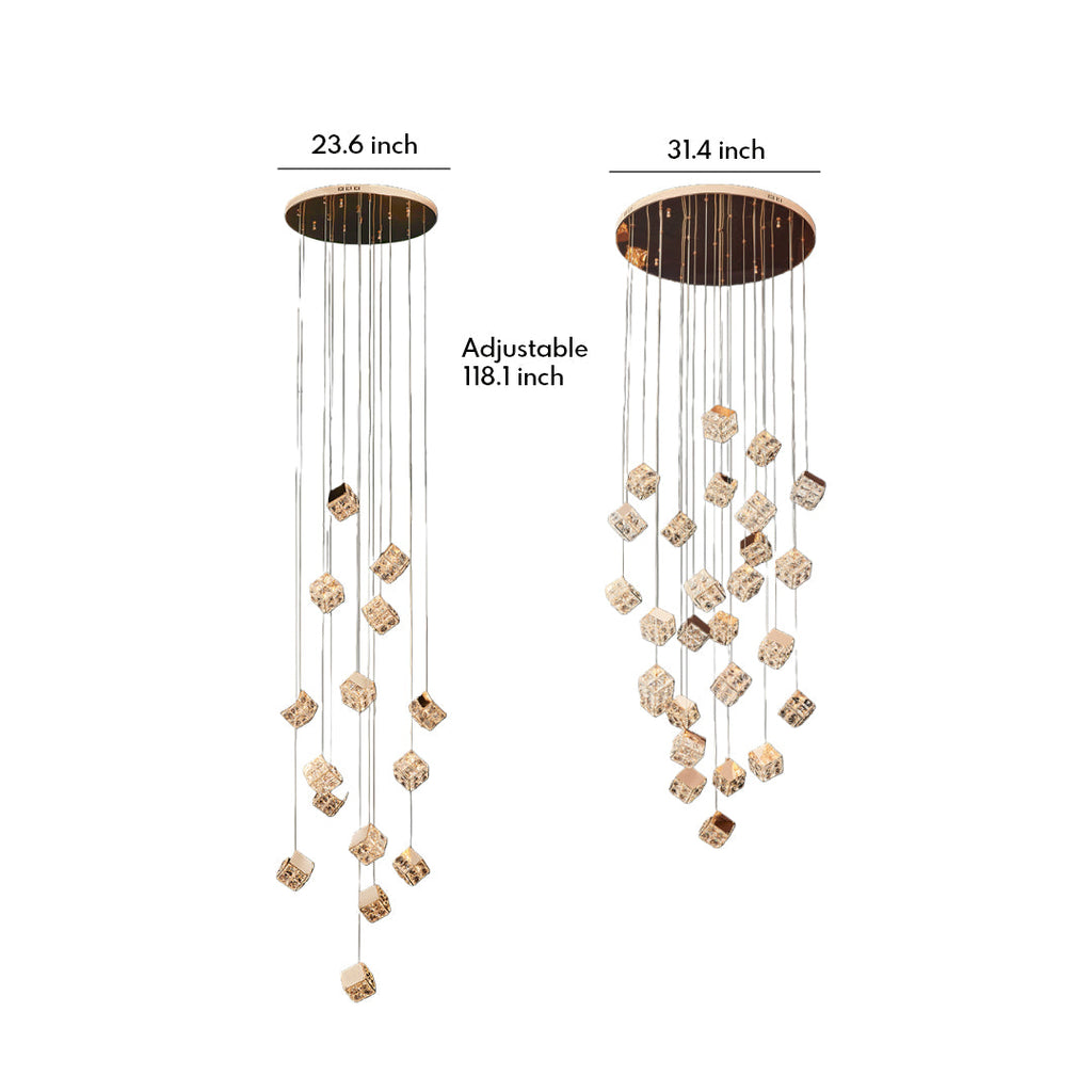 WINTERBOURNE CRYSTAL SPHERE CEILING LANTERN