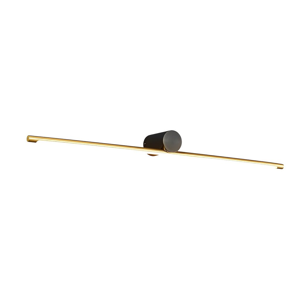 WINTERBOURNE DUAL-TONE BATHROOM ILLUMINATOR WITH CYLINDRICAL SHADE AND LINEAR ACCENT
