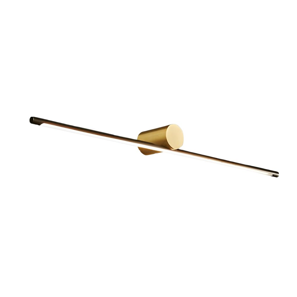 WINTERBOURNE DUAL-TONE BATHROOM ILLUMINATOR WITH CYLINDRICAL SHADE AND LINEAR ACCENT