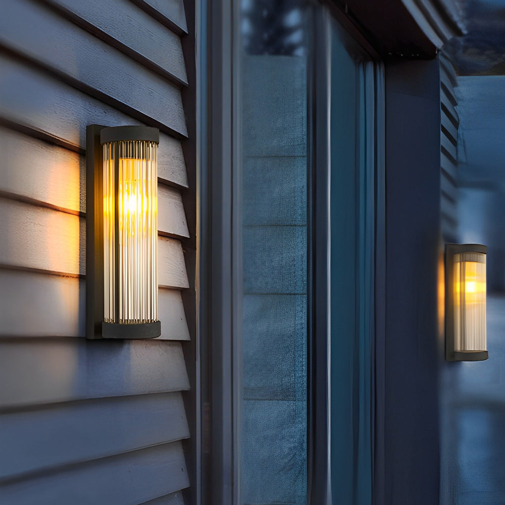 BRIDGEMAN MODERN BLACK OUTDOOR SCONCE LIGHTING