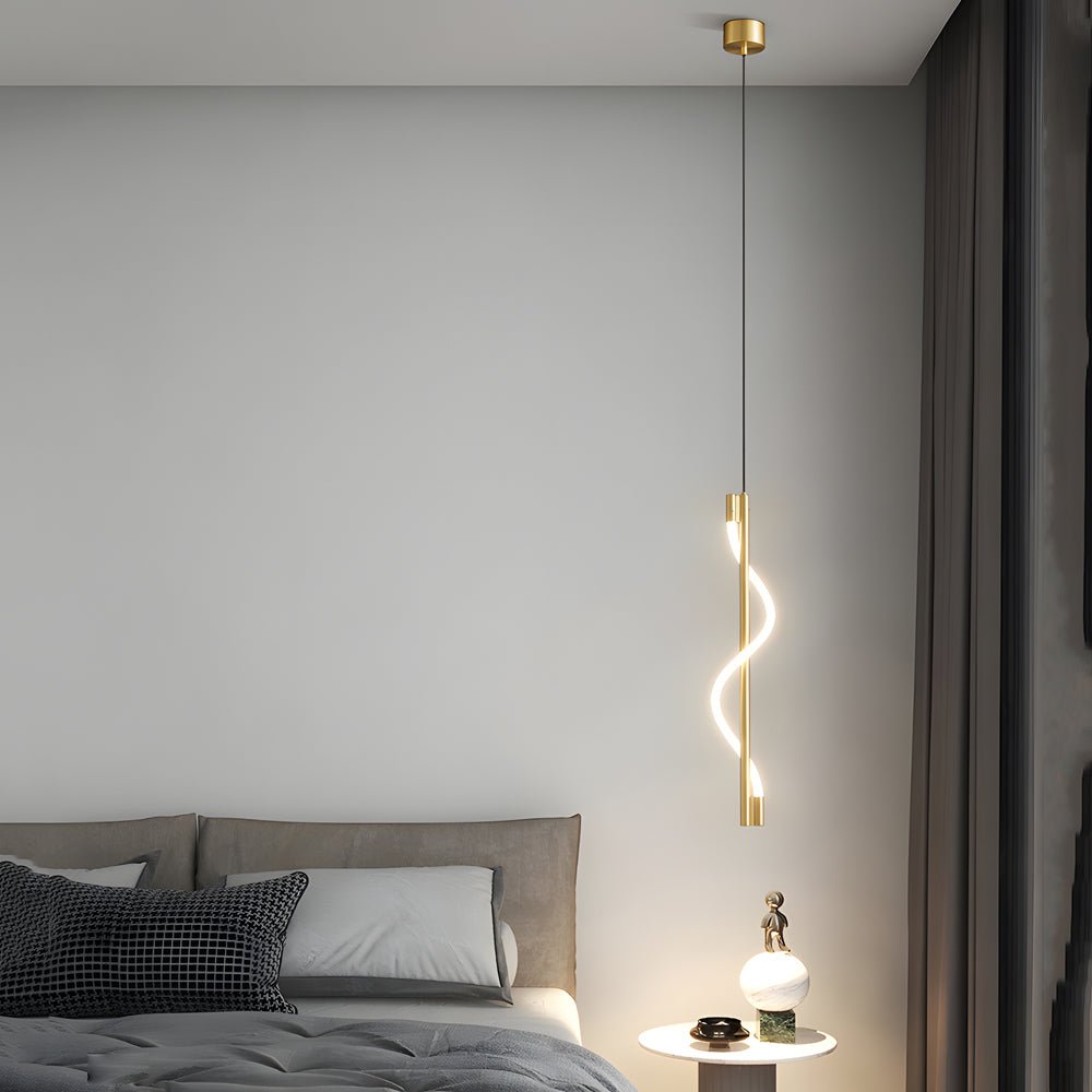 WINDSOR TWISTED ROPE LED PENDANT WITH DIMMER CONTROL