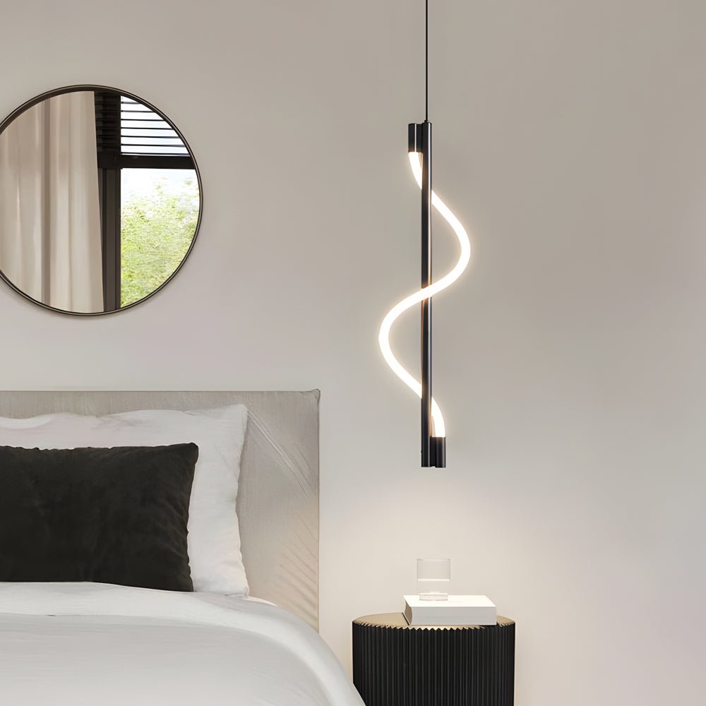WINDSOR TWISTED ROPE LED PENDANT WITH DIMMER CONTROL