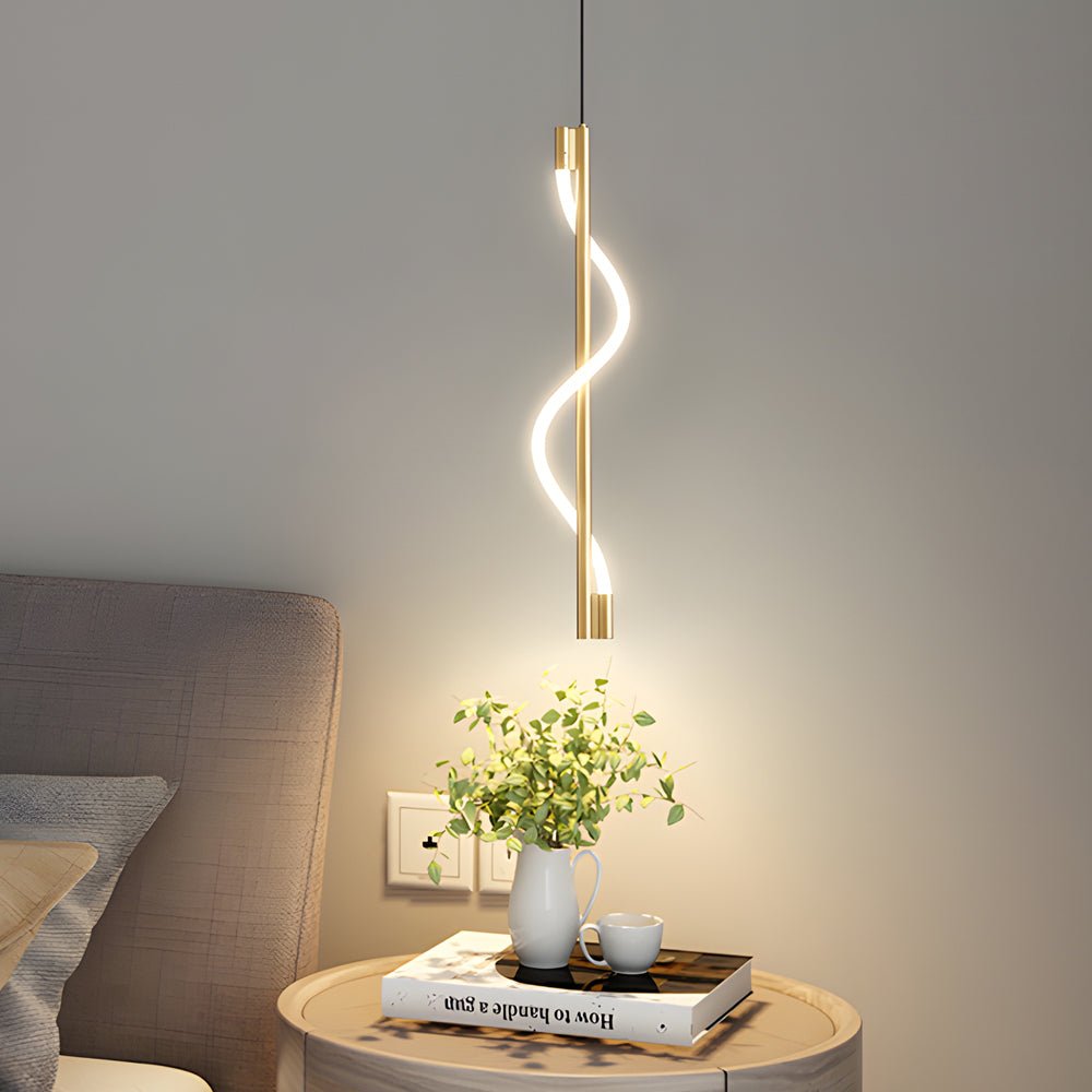 WINDSOR TWISTED ROPE LED PENDANT WITH DIMMER CONTROL