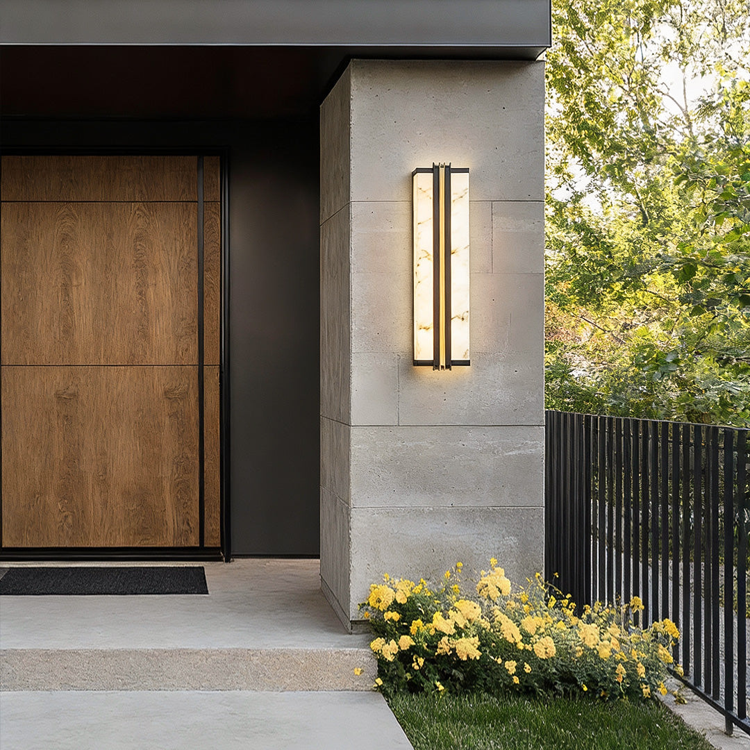 WINDSOR HEIGHTS MODERN VERTICAL BLACK LED WALL SCONCE