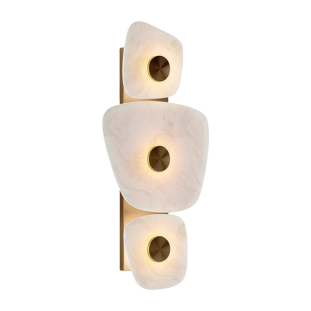 WINTERBOURNE COPPER MARBLE ILLUMINATED WALL LANTERN