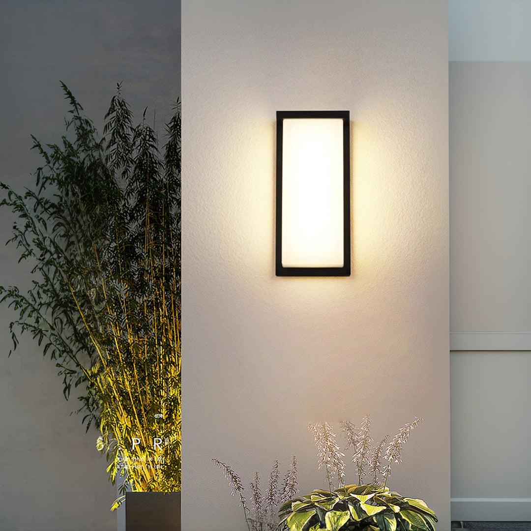 WINTHORPE WEATHERPROOF RECTANGULAR LED WALL LIGHT