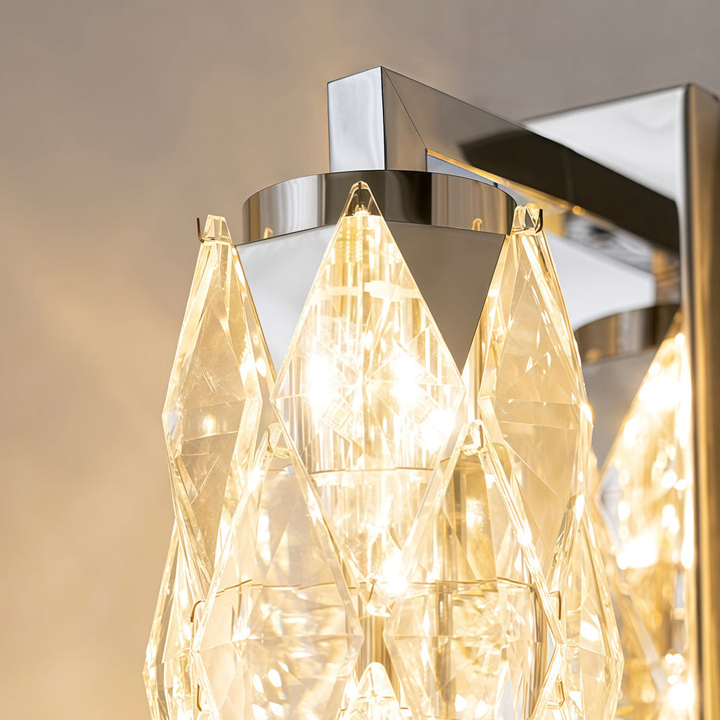 WINDSOR CRYSTAL GEOMETRIC WALL LANTERN