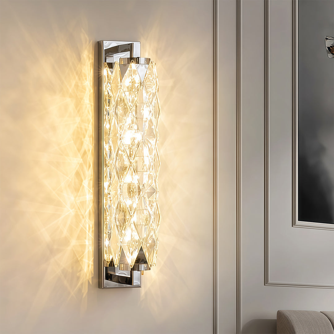 WINDSOR CRYSTAL GEOMETRIC WALL LANTERN