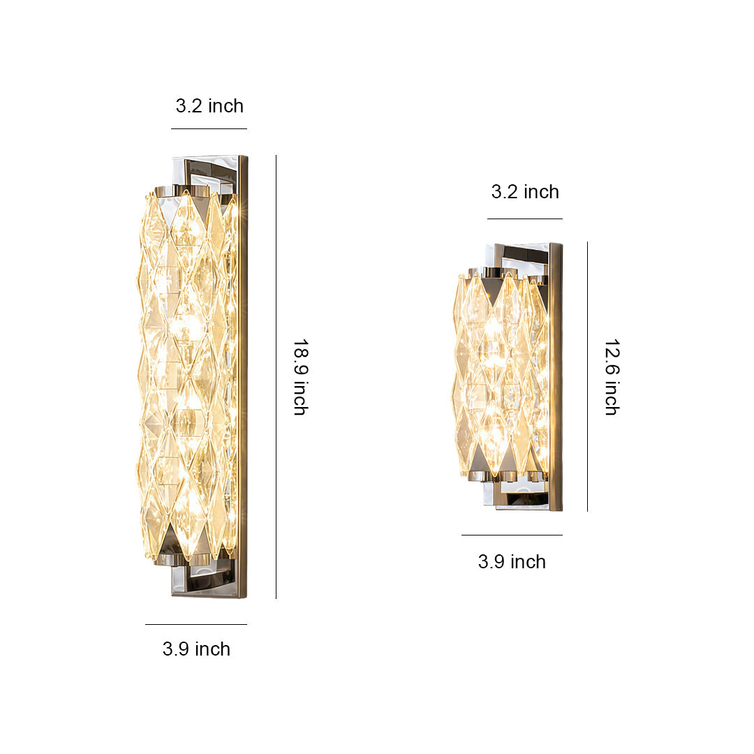 WINDSOR CRYSTAL GEOMETRIC WALL LANTERN