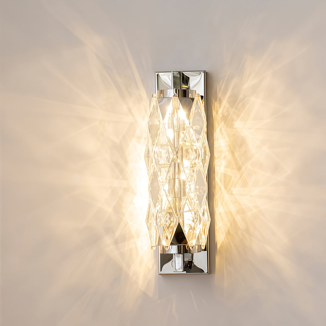 WINDSOR CRYSTAL GEOMETRIC WALL LANTERN