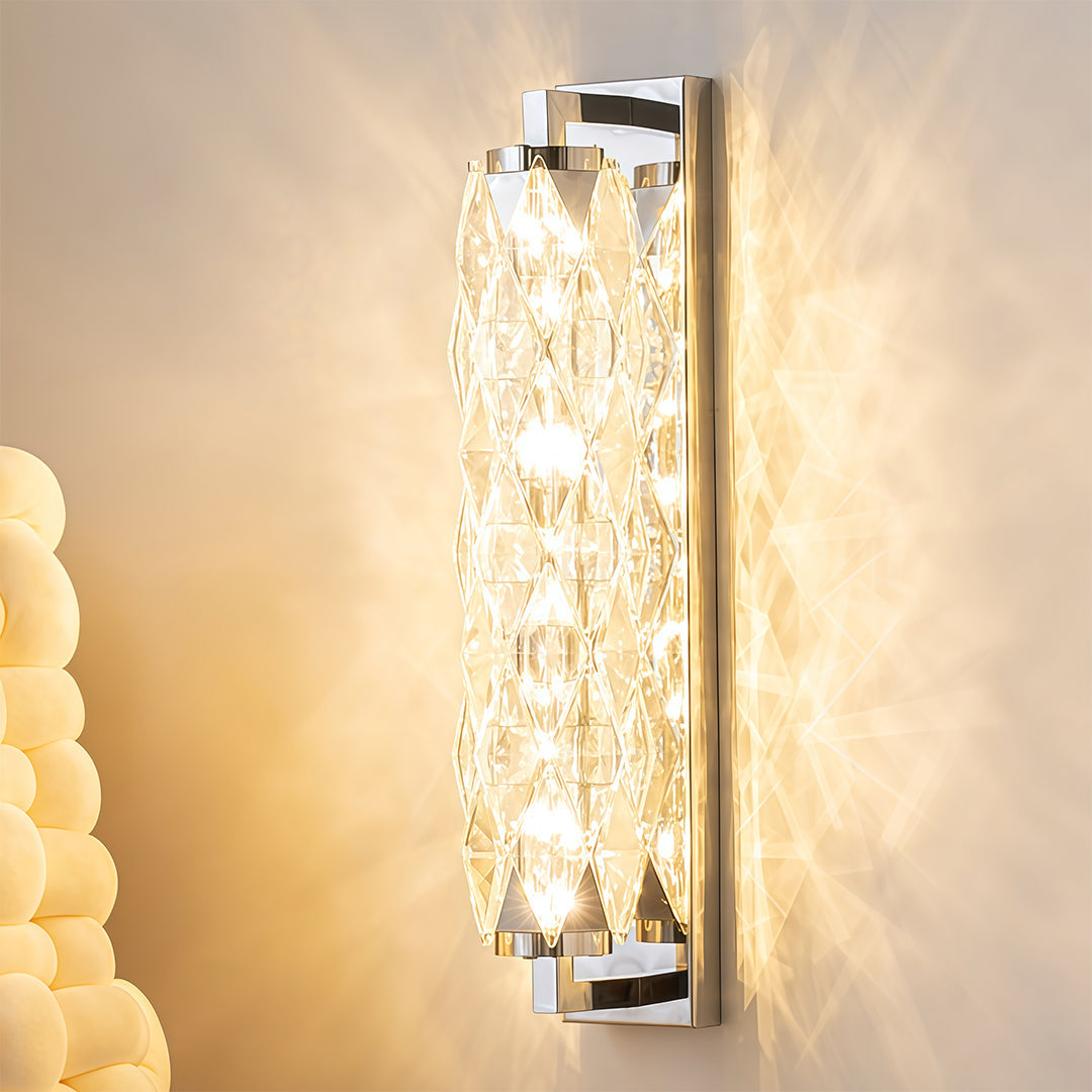 WINDSOR CRYSTAL GEOMETRIC WALL LANTERN