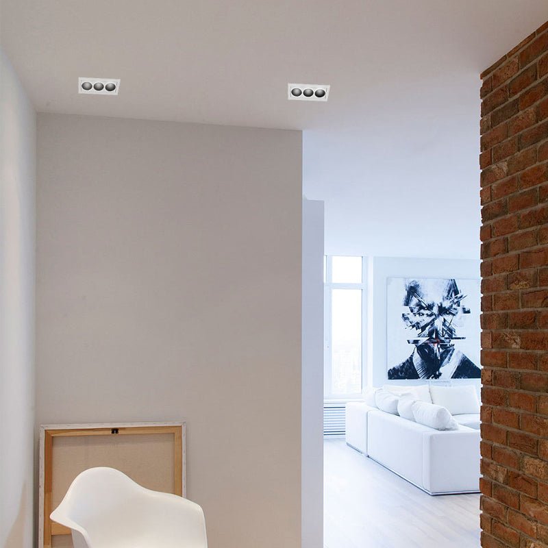 WINTHROP WHITE ALUMINUM LED DOWNLIGHT WITH ANTI-GLARE FOCUS