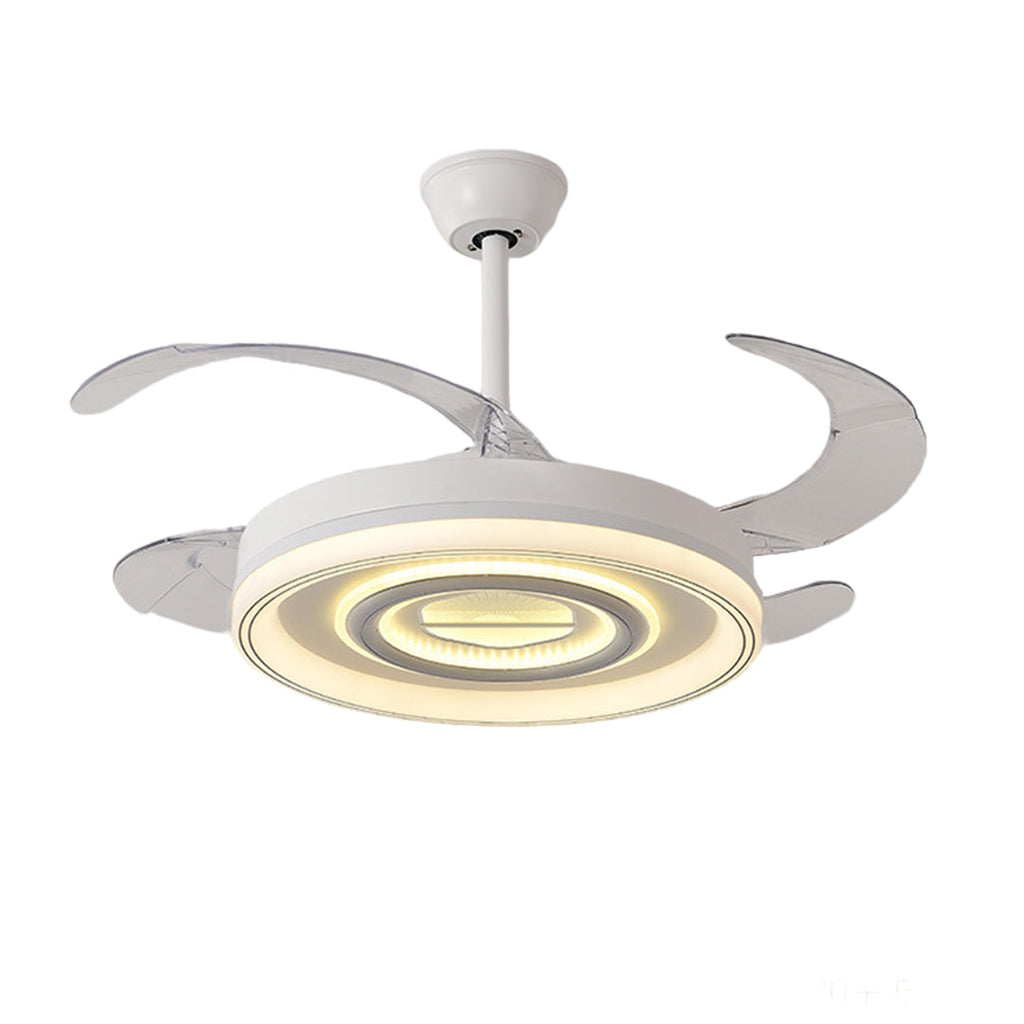 WINTHORPE WHISPERING BREEZE TRANSLUCENT BLADE LIGHTED CEILING FAN