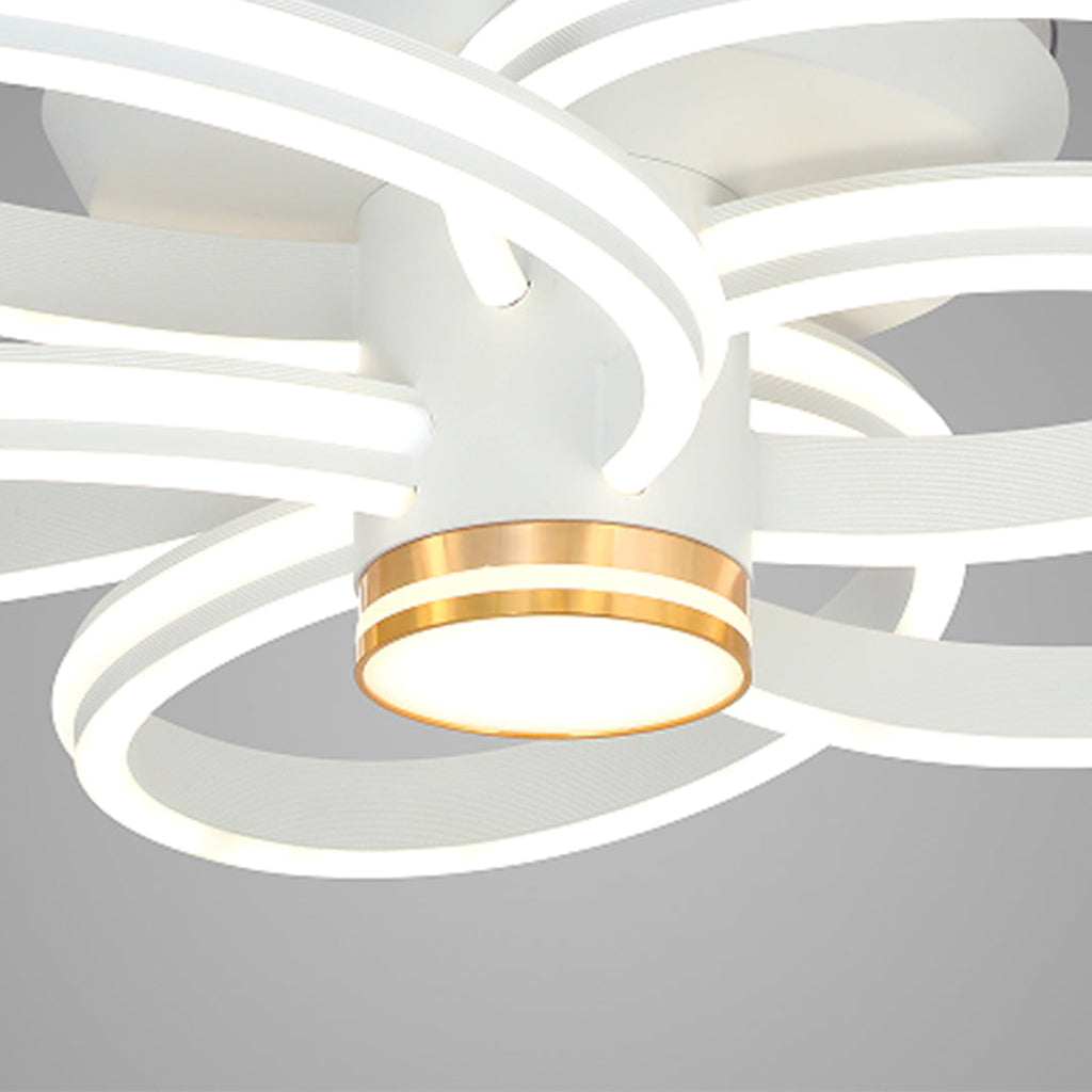 WINDSOR BLOOM IRON CEILING FAN WITH INTEGRATED LIGHTING