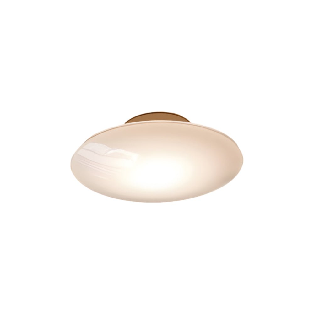 WHITBY GLAZED LED CEILING FLUSH LIGHT, MINIMALIST DESIGN FOR BEDROOM