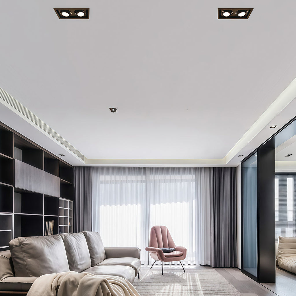 WINTHROP LED INSET ILLUMINATOR WITH ANTI-GLARE TECHNOLOGY"  
2. "KENSINGTON SHADOW-FREE RECESSED LIGHTING MODULE"  
3. "FELSTEAD LUMINAIRE: DISCREET INDOOR SPOTLIGHT"  
4. "BARNETT CEILING COVE LIGHT WITH GLARE REDUCTION"  
5. "HARTWELL ILLUMINATION: SLEE