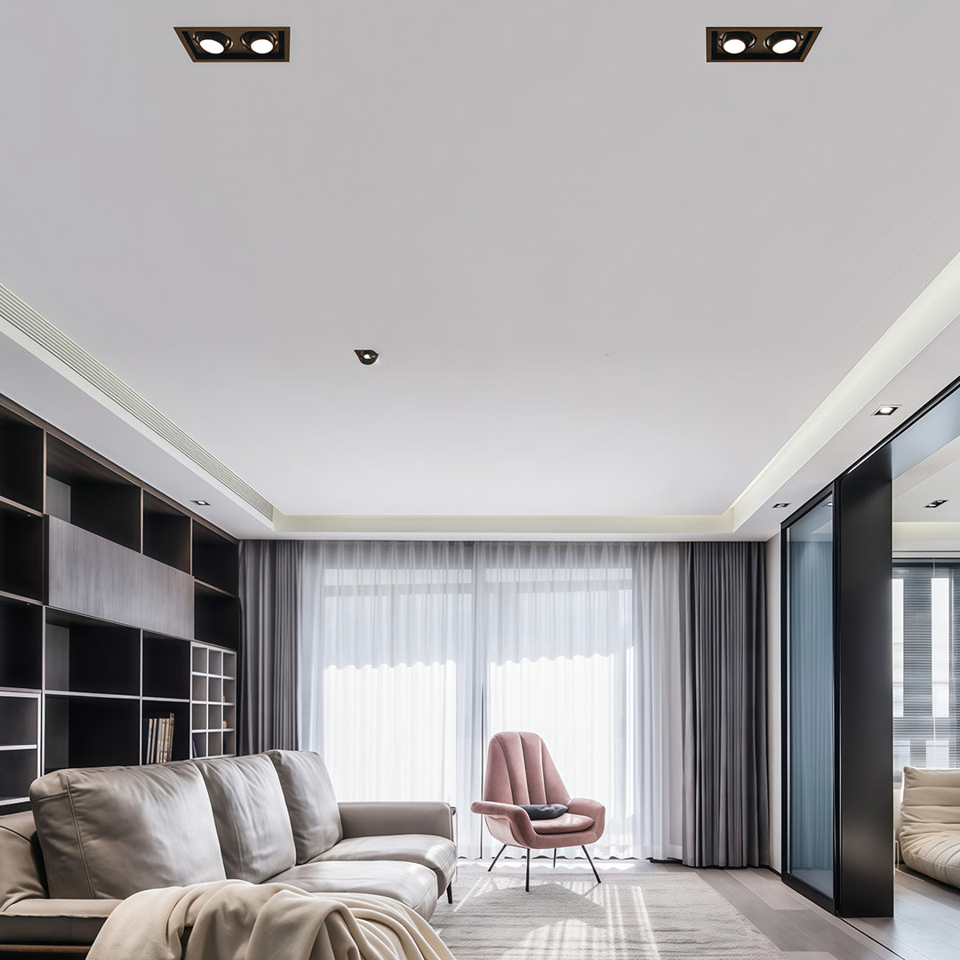 WINTHROP LED INSET ILLUMINATOR WITH ANTI-GLARE TECHNOLOGY"  
2. "KENSINGTON SHADOW-FREE RECESSED LIGHTING MODULE"  
3. "FELSTEAD LUMINAIRE: DISCREET INDOOR SPOTLIGHT"  
4. "BARNETT CEILING COVE LIGHT WITH GLARE REDUCTION"  
5. "HARTWELL ILLUMINATION: SLEE