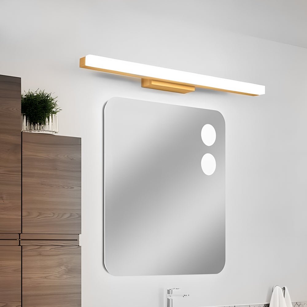 RAVENHURST WOODEN RECTANGULAR LED BATHROOM SCONCE