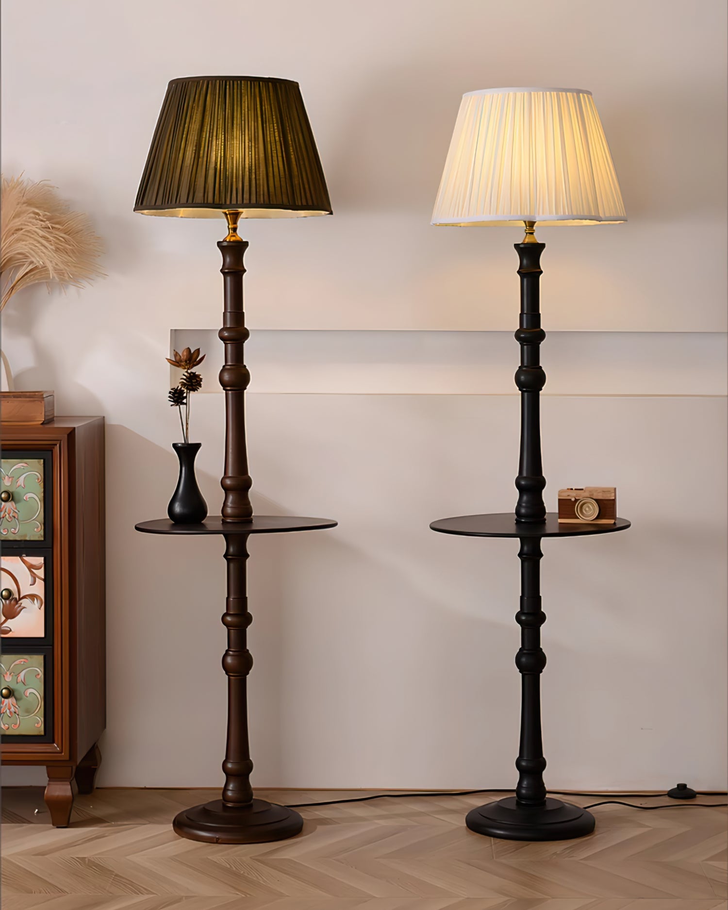 CELTIC GLOWING ORB FLOOR LANTERN