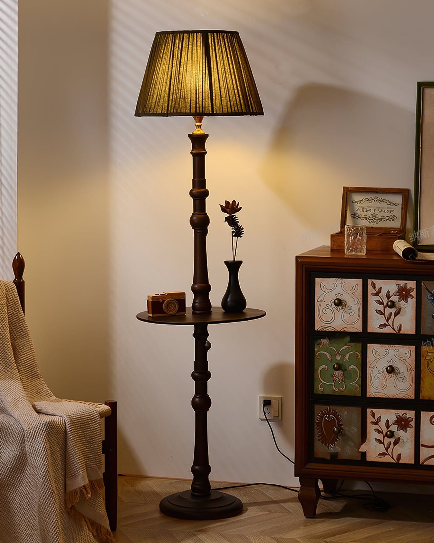 CELTIC GLOWING ORB FLOOR LANTERN