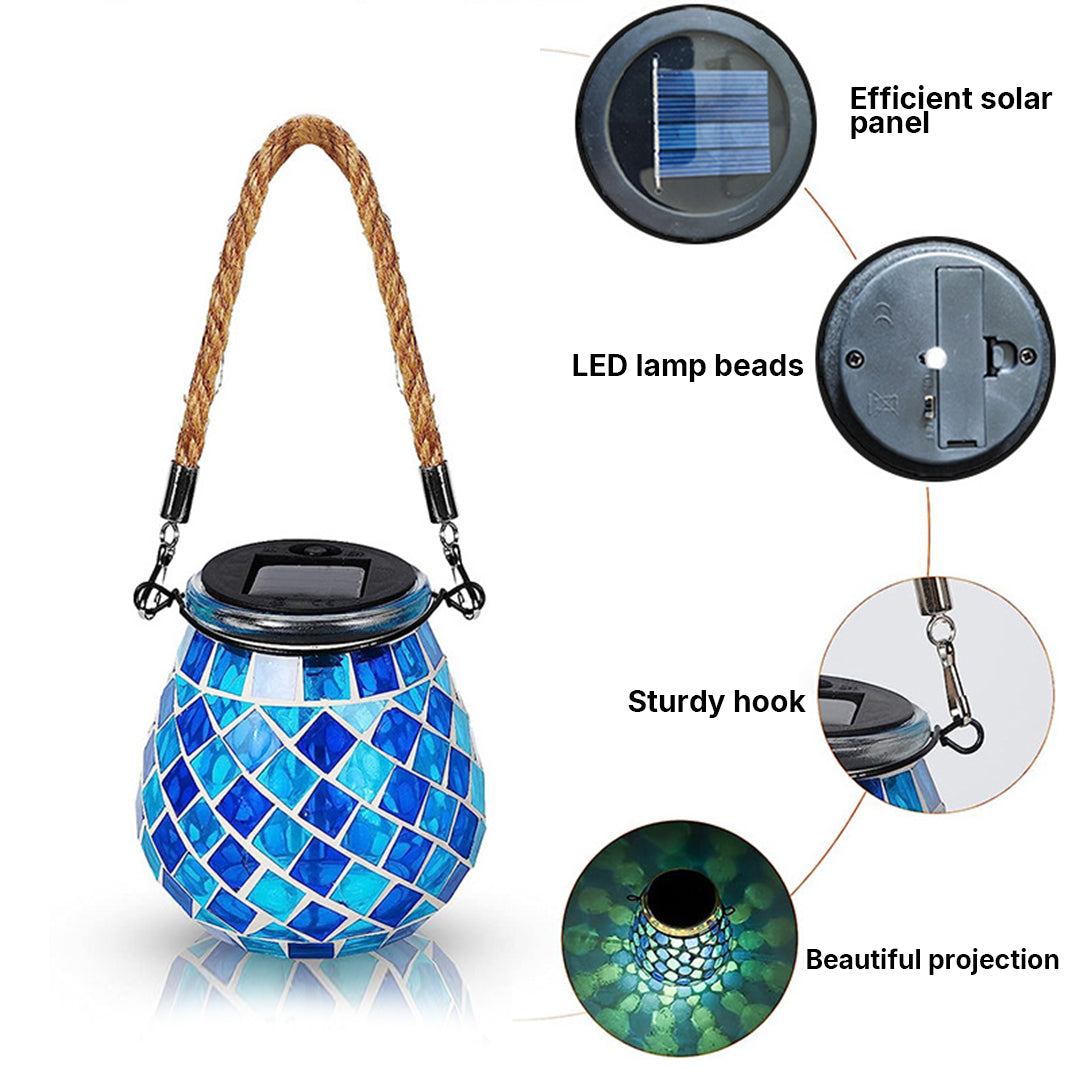 RAVENSCROFT SOLAR-MOSAIC GARDEN ILLUMINATOR