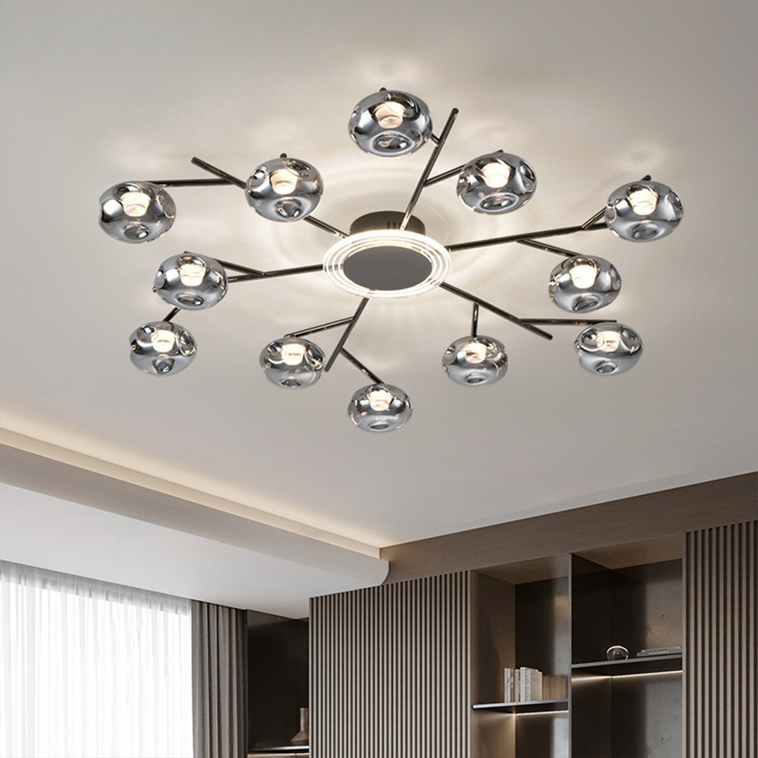 WINDSOR BRANCHED CIRCULAR FLUSH MOUNT LIGHT
