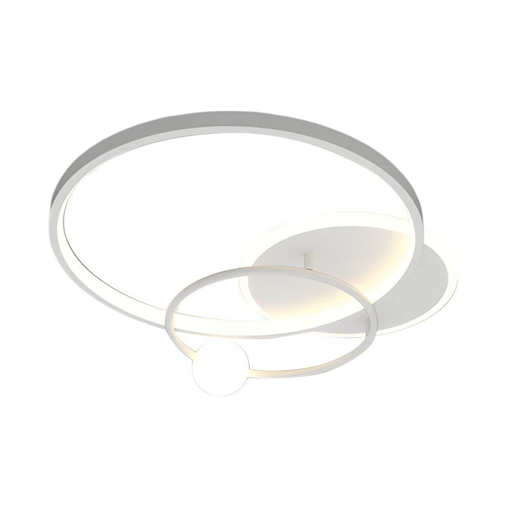 CHARLESTON TRIO CIRCULAR LED CEILING LUMINAIRE - GOLD/BLACK/WHITE