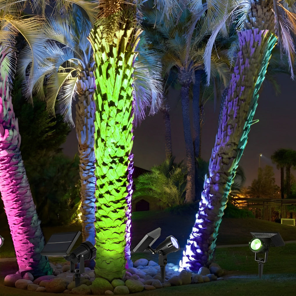 RAVENSHIRE SOLAR GROUND SPOTLIGHT WITH ADJUSTABLE RGB LED