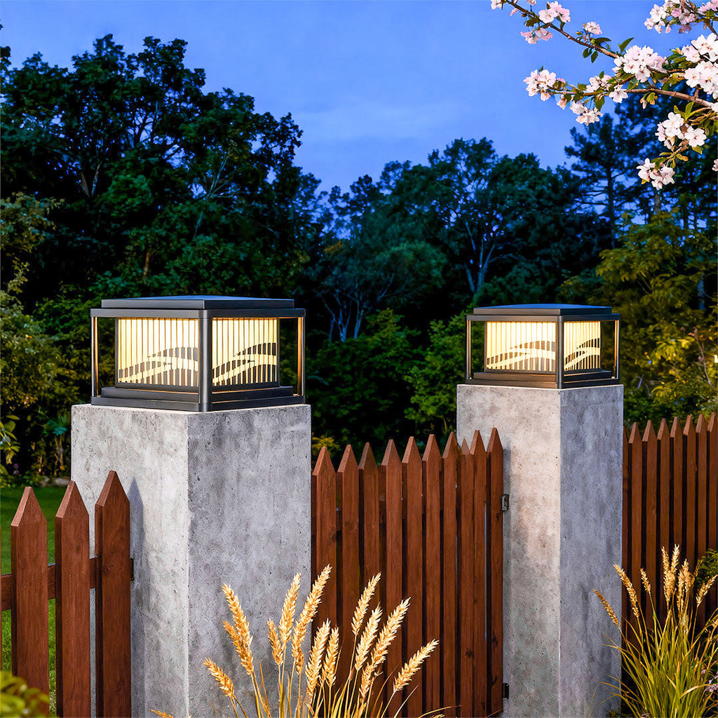 WINDSOR WAVE WATERPROOF PILLAR LANTERN