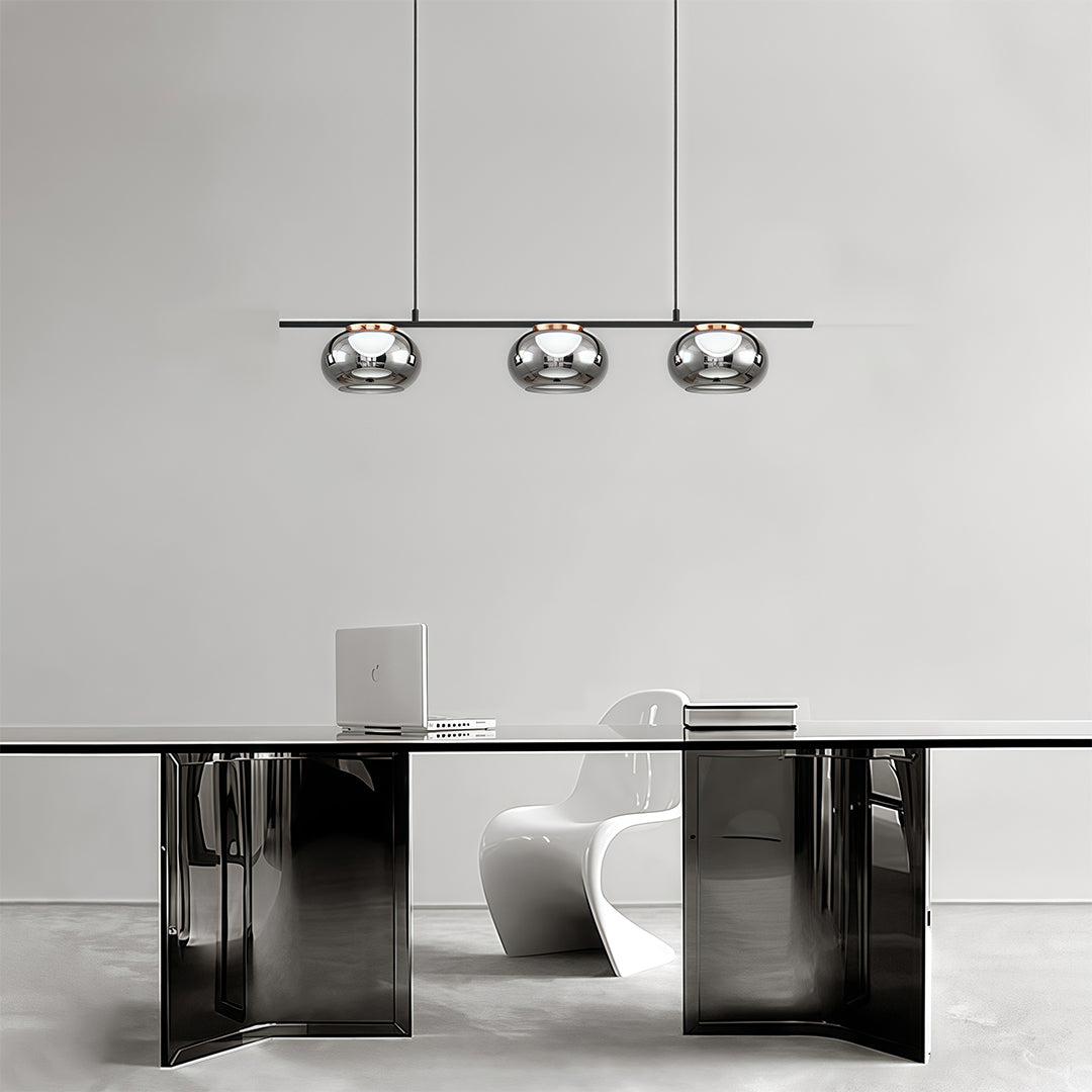 WINDSOR GRAY ORB METAL CEILING LANTERN