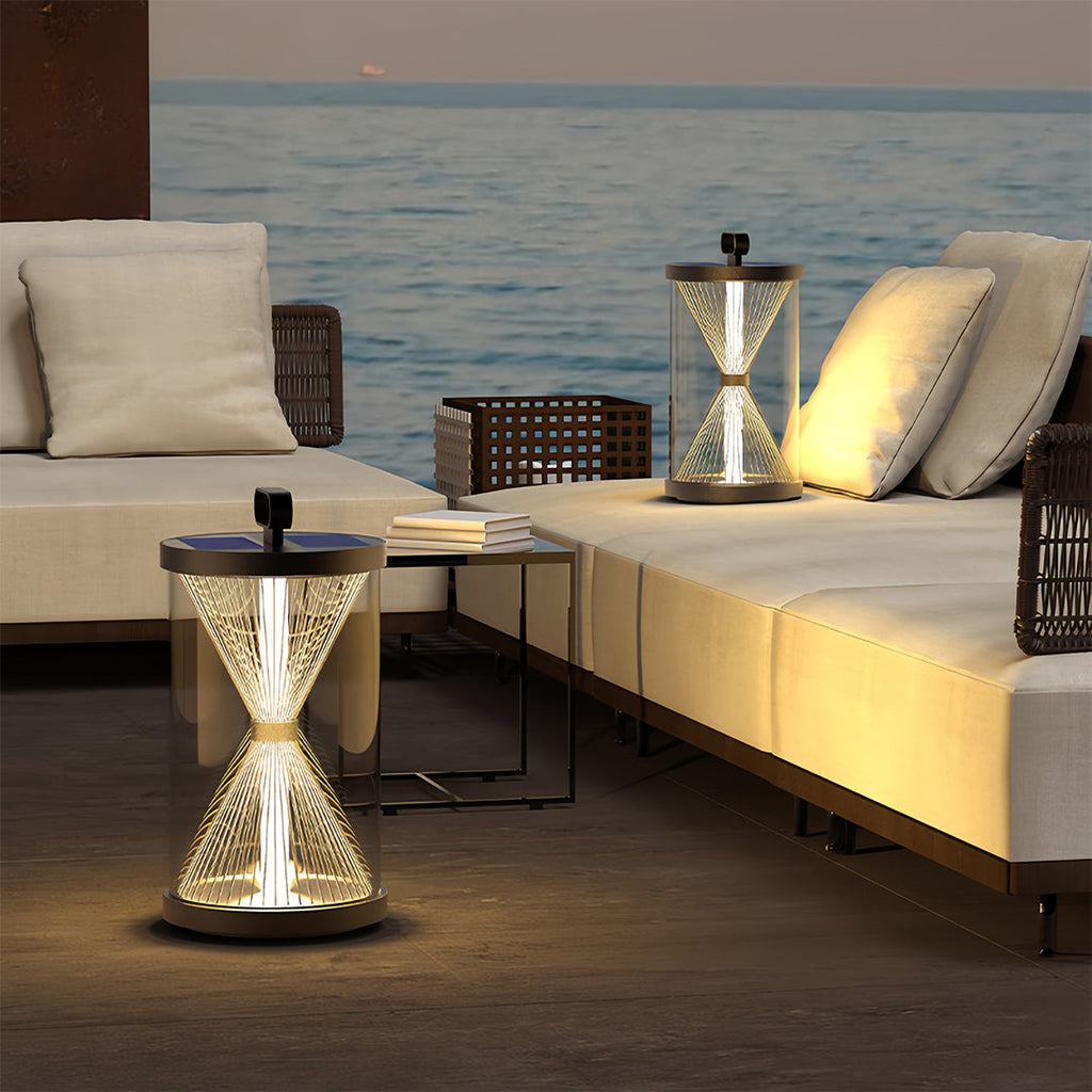 RAVENWOOD HOURGLASS PORTABLE OUTDOOR LANTERN