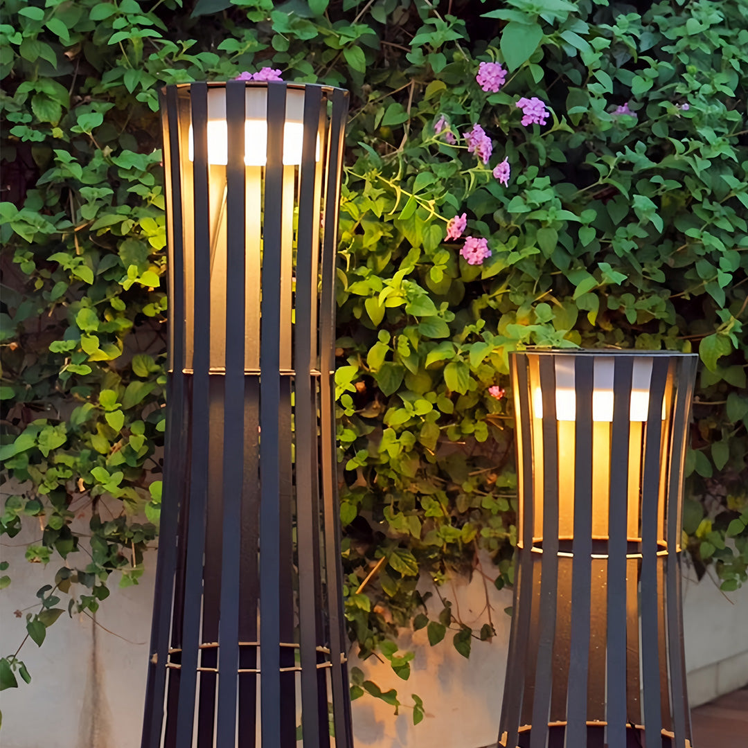 THORNBURY NIGHTSCAPE LANTERN WITH ARTISANAL CUTOUT DESIGN