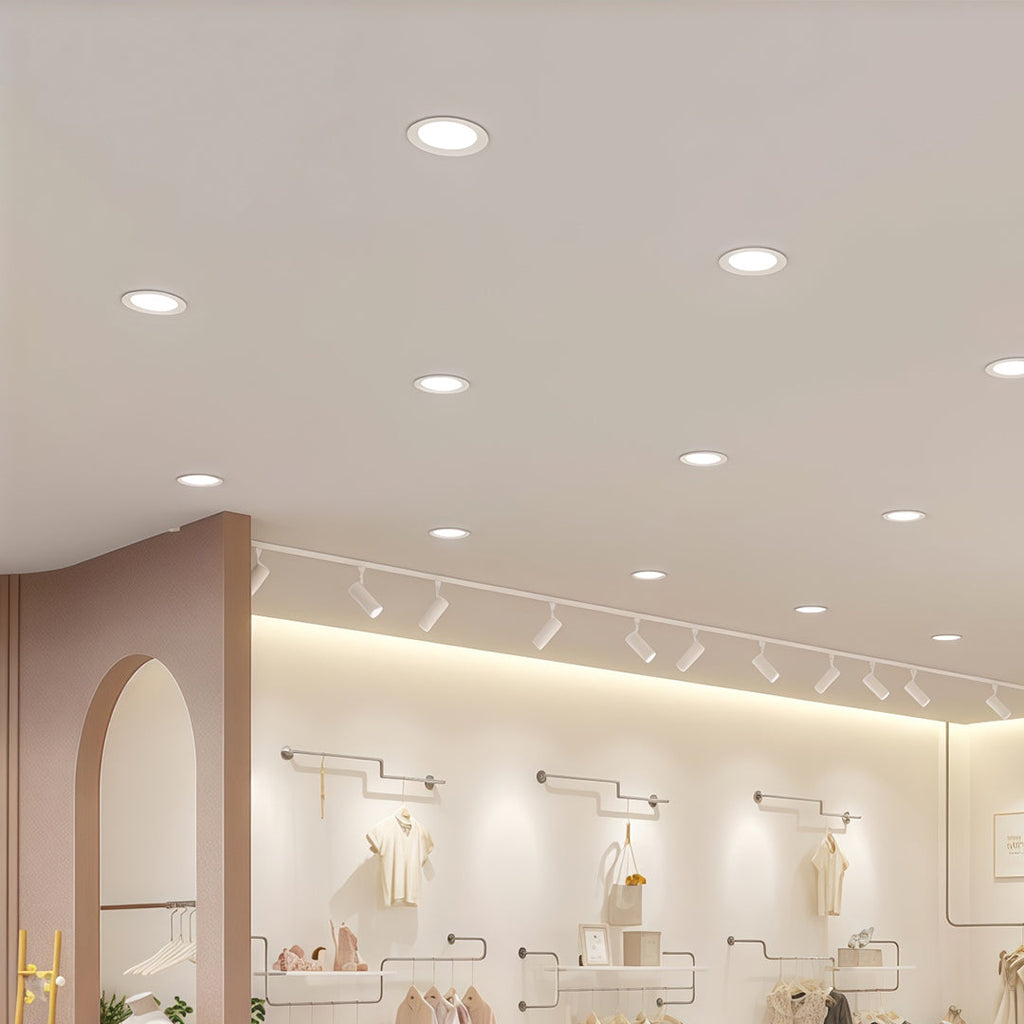 WINTHROP WHITE ACRYLIC FLUSH-MOUNTED LED DOWNLIGHT