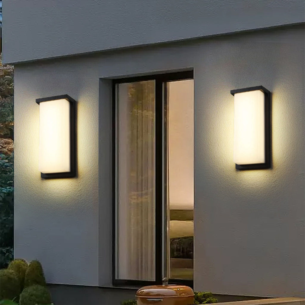 WINTHORPE WEATHERPROOF RECTANGULAR LED WALL LIGHT