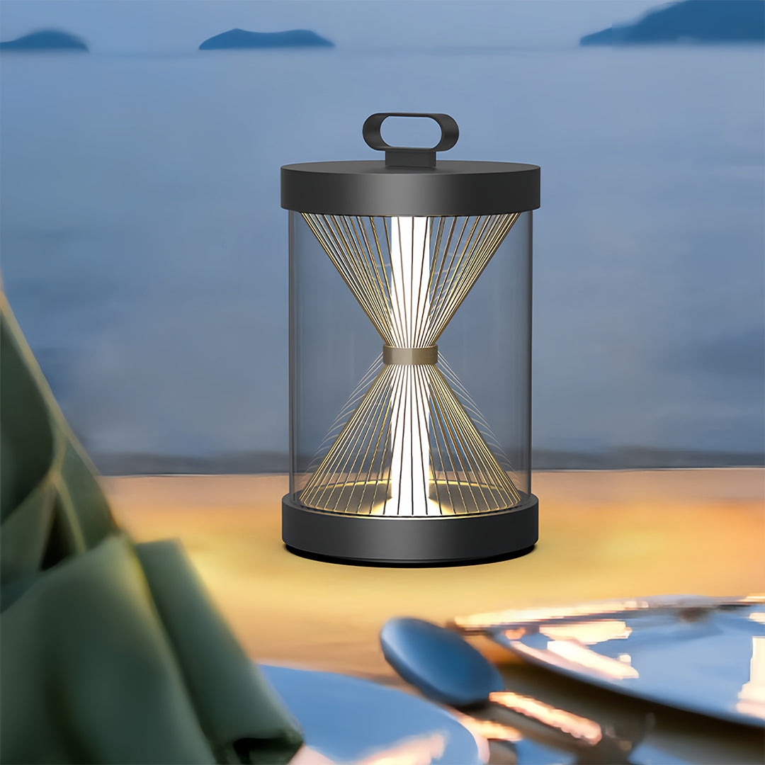 RAVENWOOD HOURGLASS PORTABLE OUTDOOR LANTERN