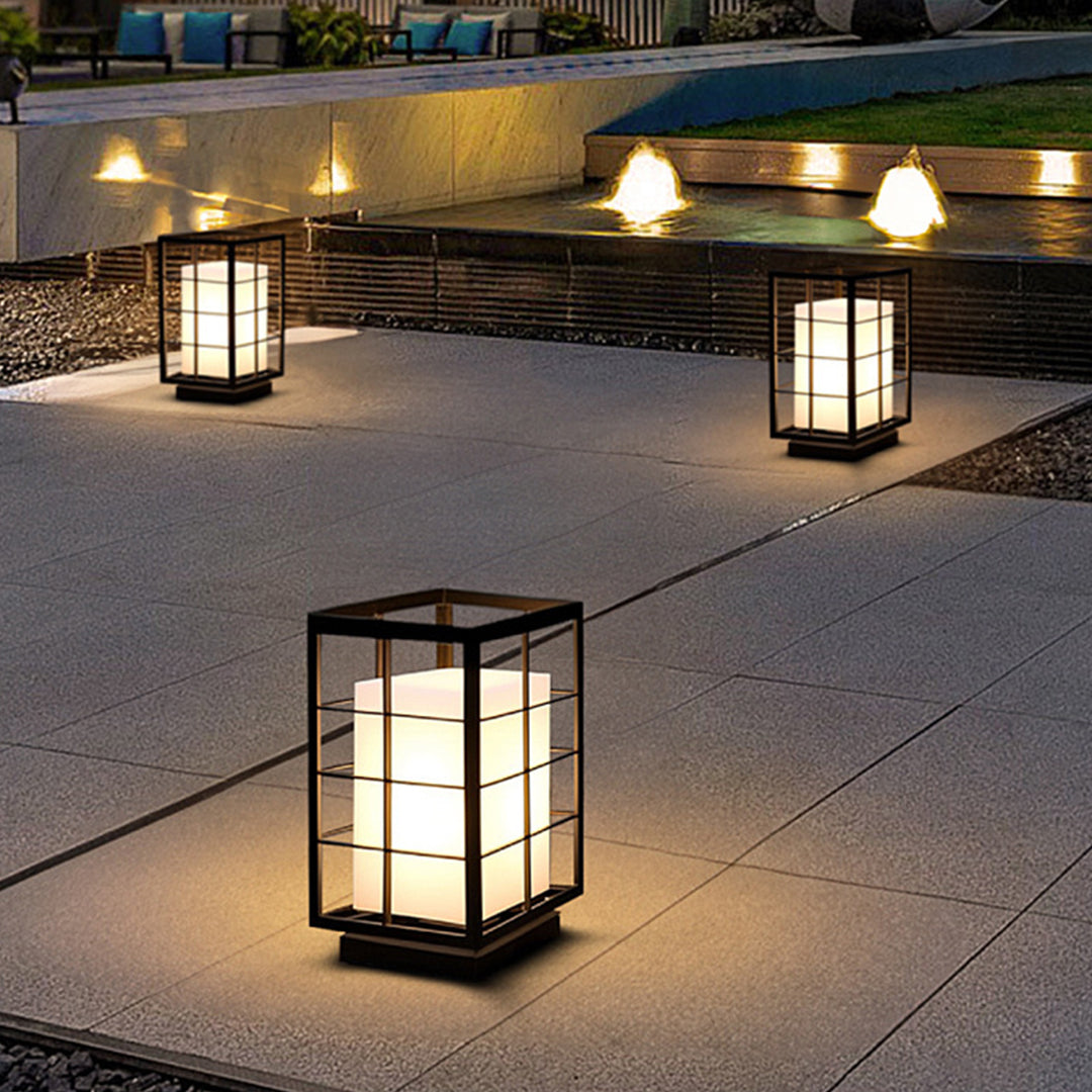 RAVENSDALE JAPANESE INFLUENCE OUTDOOR LANTERN, WEATHERPROOF GARDEN ILLUMINATION