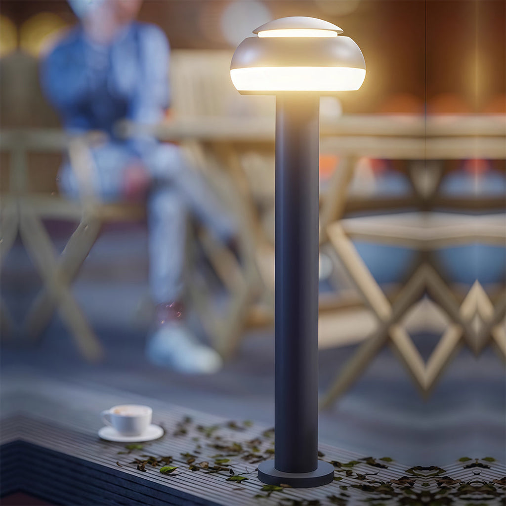 WINDSOR GROVE WEATHER-RESISTANT MUSHROOM GARDEN LANTERN